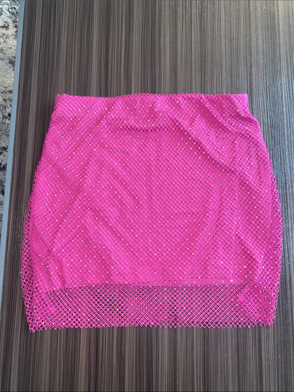 ‼️LISTED UNTIL JUNE 5th‼️ Sincerely Jules Hot Pink Sequin Mesh Mini Skirt